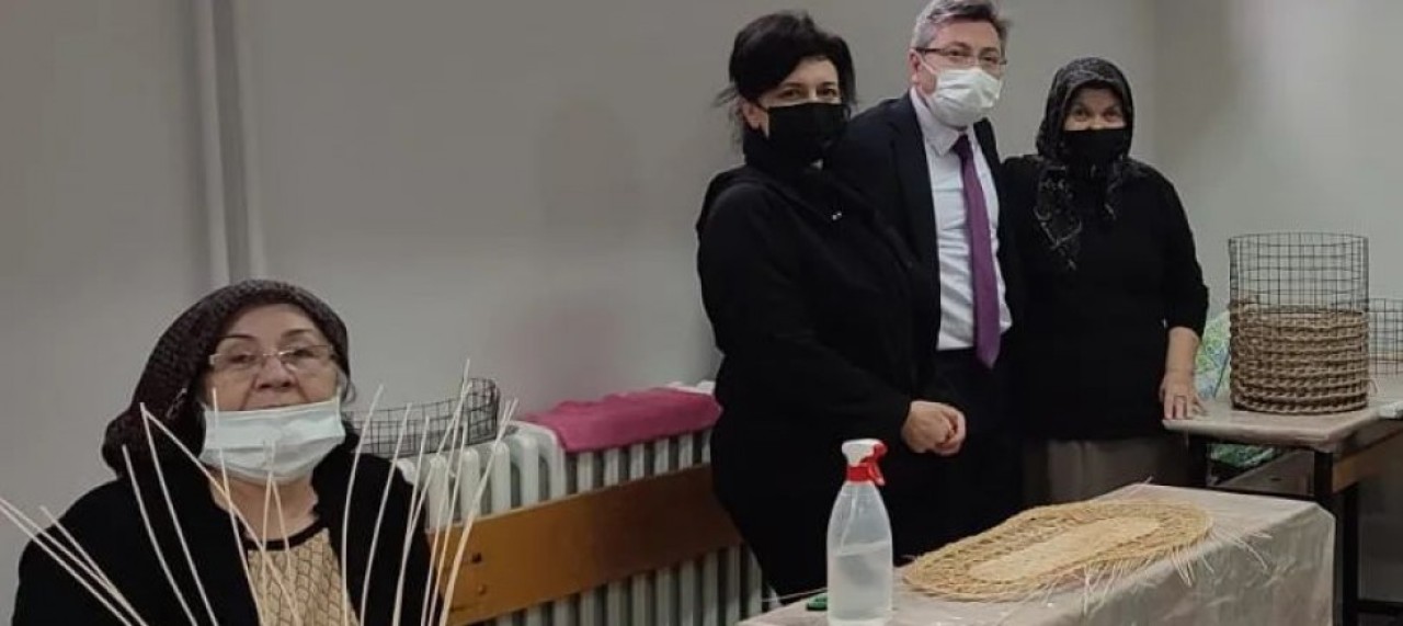 SEPET ÖRÜCÜLÜĞÜ KURSUNU ZİYARET ETTİ