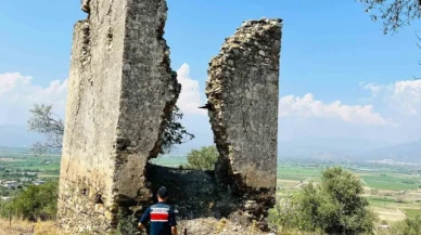 Jandarmadan 'tarihi yapı' nöbeti