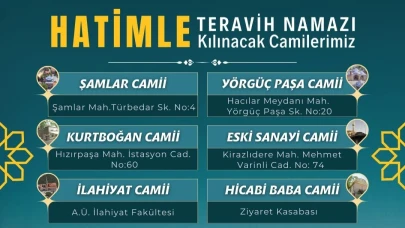 Amasya'da hatimle teravih kılınacak camiler belli oldu